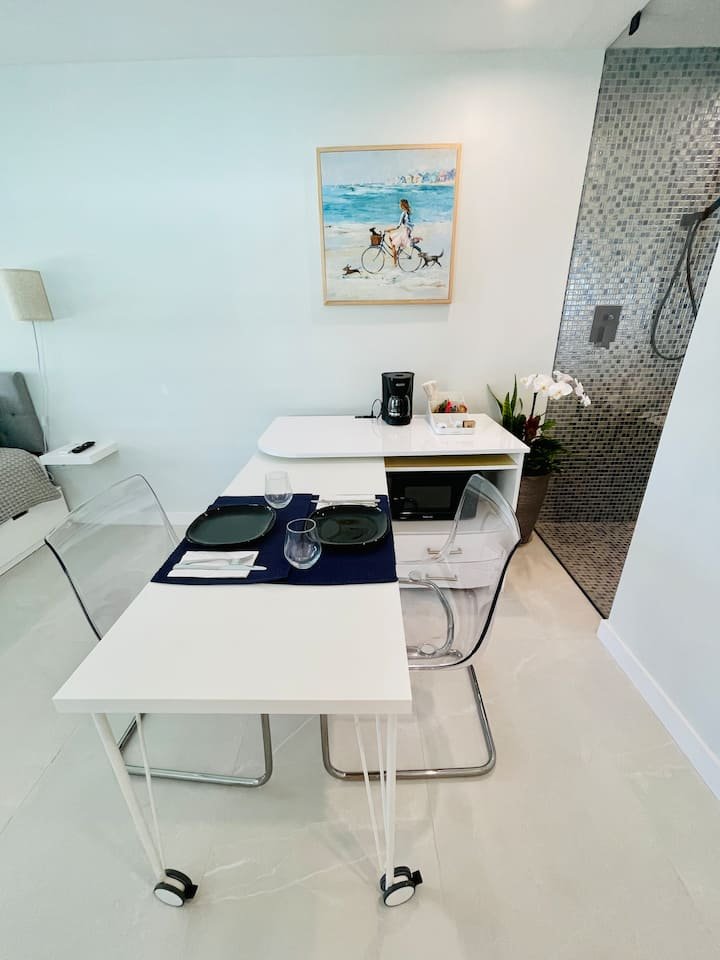 Estúdio incrível: distância perfeita para tudo