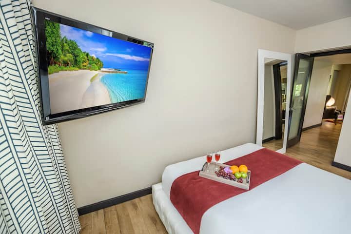 South Beach 1 quarto apto cama king perto Ocean Dr