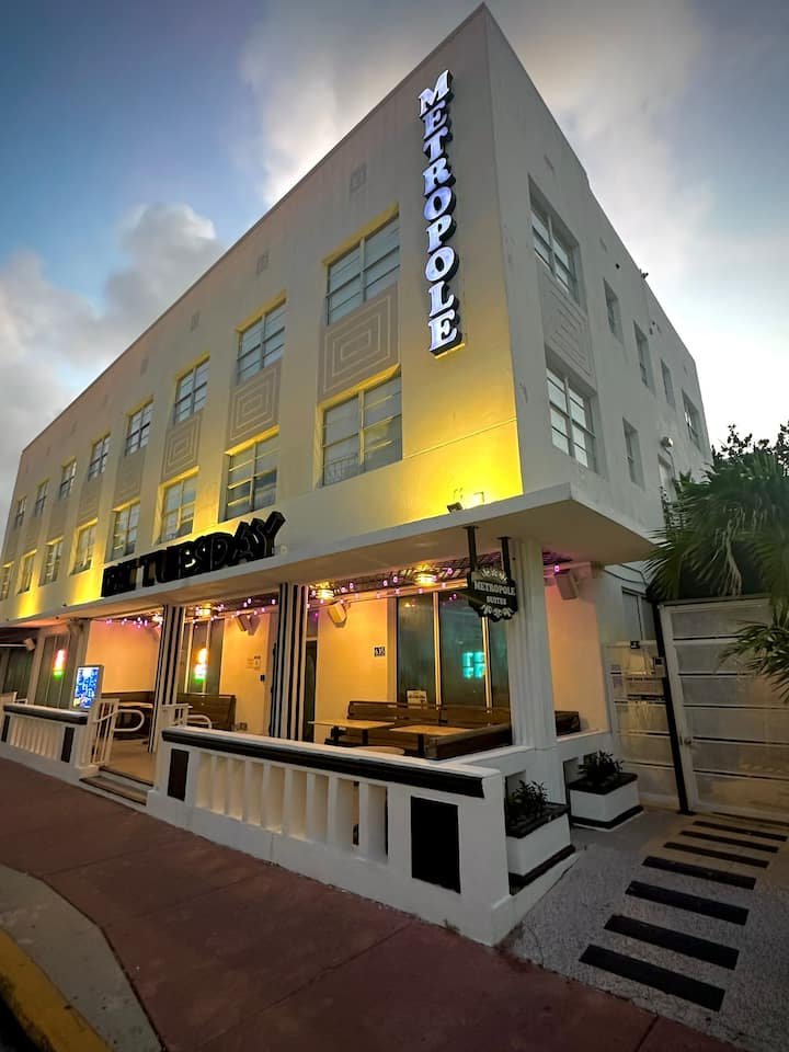 South Beach 1 quarto apto cama king perto Ocean Dr