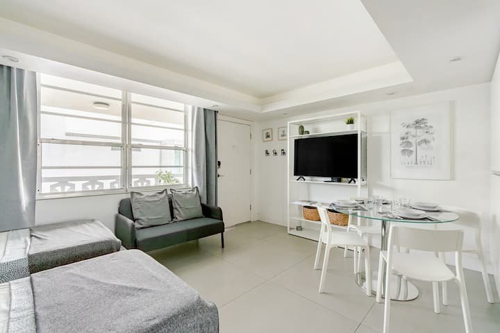 Apartamento tranquilo em South Beach Miami, na Lincoln Road ★★★