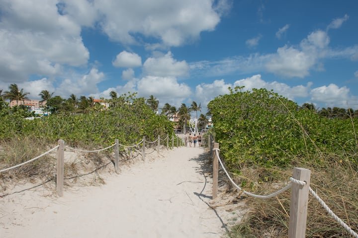 South Beach 1 quarto apto cama king perto Ocean Dr