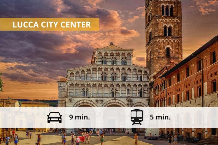 9 minutos das Muralhas de Lucca Vila de luxo