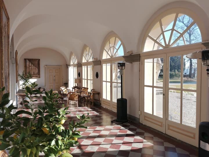 Terraço incrível no Lago de Como