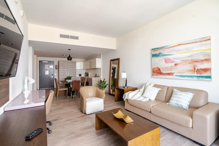 Vistas deslumbrantes da costa perto de Hollywood Beach