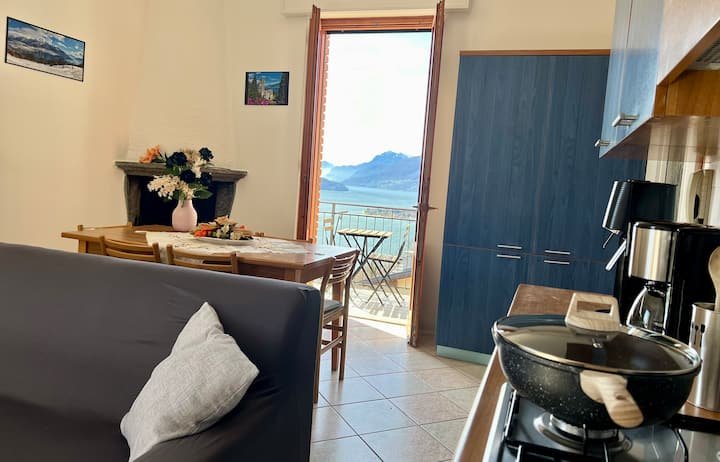 Terraço incrível no Lago de Como