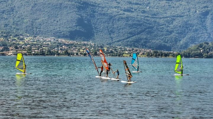 Terraço incrível no Lago de Como