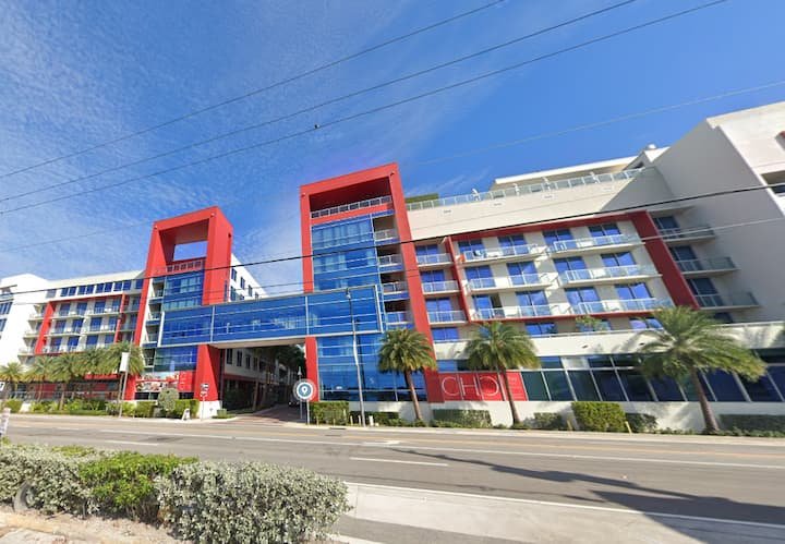 Vistas deslumbrantes da costa perto de Hollywood Beach