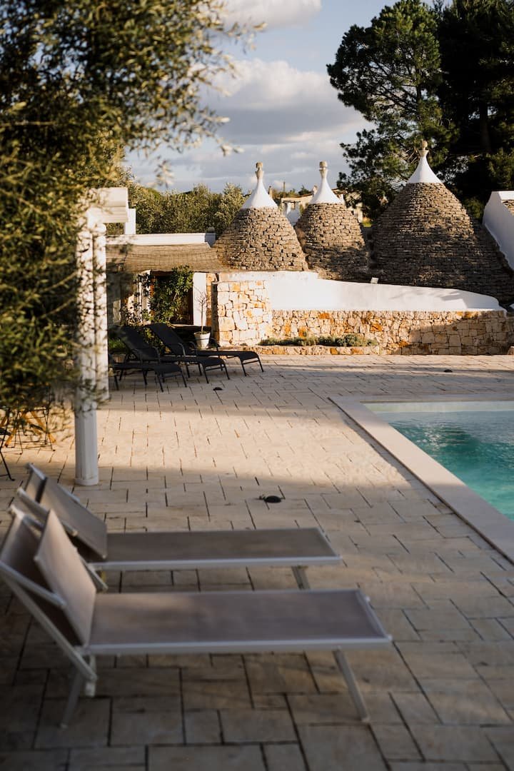 I casedd trulli com piscina