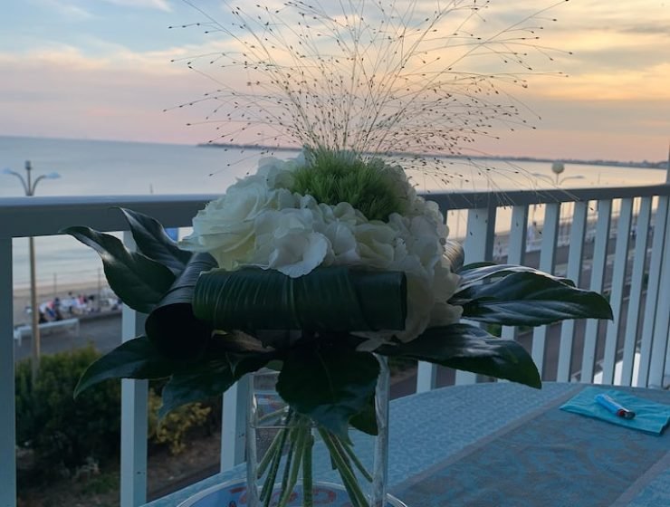 Apartamento Um casulo com vista para o mar