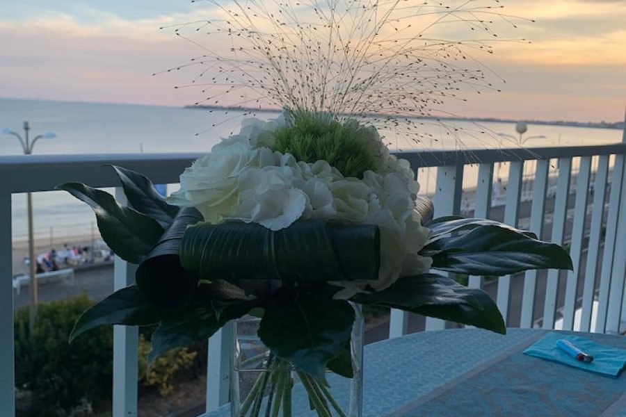 Apartamento Um casulo com vista para o mar