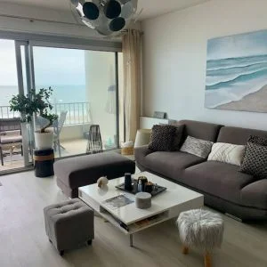 Apartamento Um casulo com vista para o mar