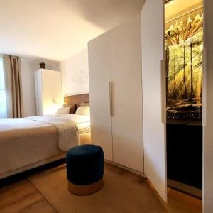 Bungalow na floresta para 2-3 pessoas/lareira sauna Wi-Fi