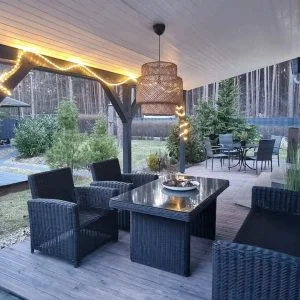 Bungalow na floresta para 2-3 pessoas/lareira sauna Wi-Fi