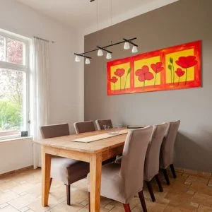 Tão verde no meio de Berlim! Para o S-Bahn e metrô 7 min!