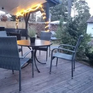 Bungalow na floresta para 2-3 pessoas/lareira sauna Wi-Fi