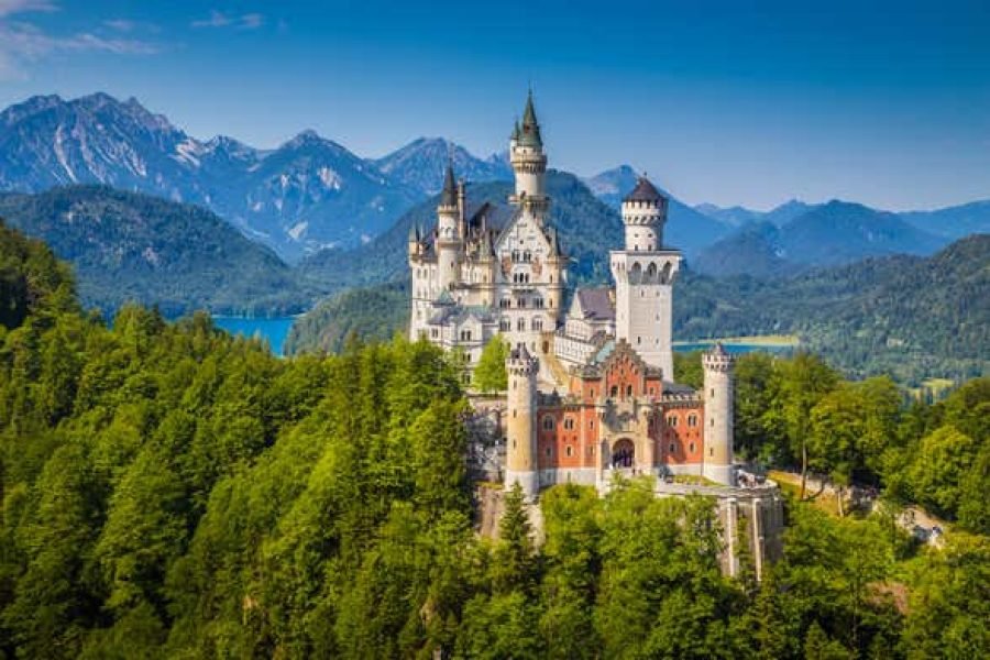 Excursão de trem ao castelo de Neuschwanstein